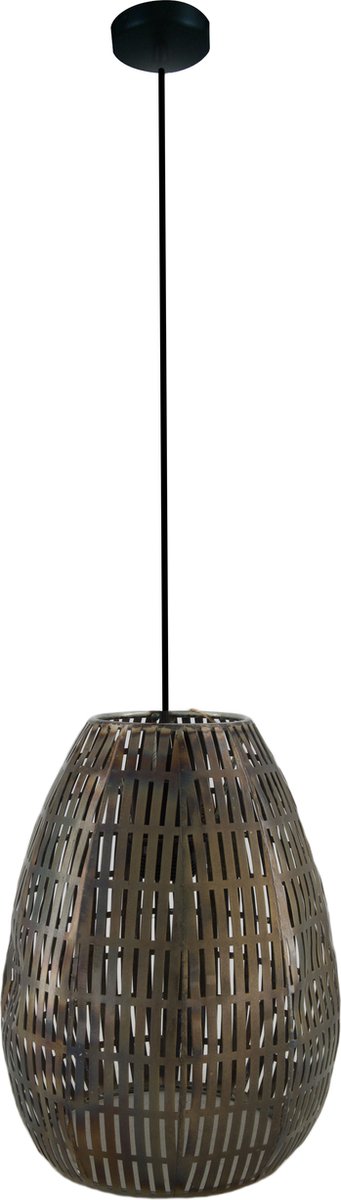 DKNC - Hanglamp Pretoria - Metaal - 21.5x21.5x28.5cm - Zwart