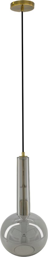 DKNC - Lampe à suspension verre - 20x20x40cm - Grijs