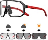 SCVCN® Photochromic fietsbril voor wielrenners, mountainbikers en outdoor sports - meekleurende glazen - sport rijden fietsen buitenbril - fotochromatische fietsbril - sportbril - vergelijkbaar met Oakley Sutro sport zonnebril