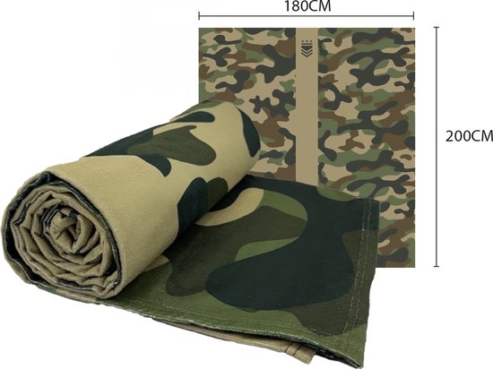 Drap de bain Serviette de plage Robe XXL Imprimé armée Camouflage 180 x  200cm | bol