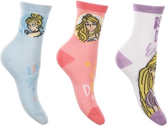 Disney Princess - sokken Disney Princess - 3 paar maat 23/26