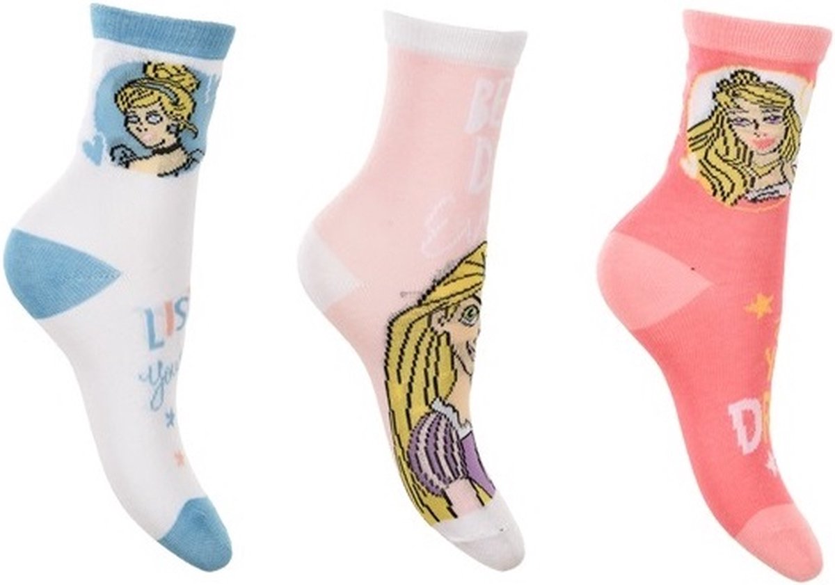 Disney Princess - sokken Disney Princess - 3 paar maat 23/26