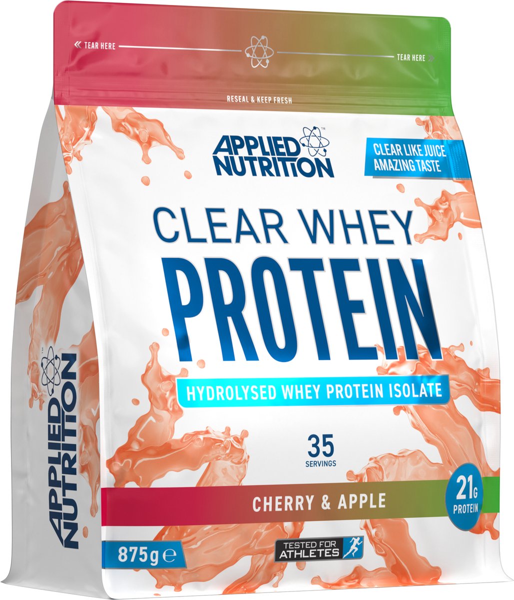 Clear Whey (Cherry/Apple - 875 gram) - APPLIED NUTRITION - Eiwitshake - Whey Protein - Eiwitpoeder - Sportvoeding