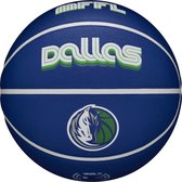 Wilson NBA Team City Collector Dallas Mavericks Ball WZ4016407ID, Unisex, Blauw, basketbal, maat: 7