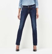 G-STAR Midge Saddle Mid Waist Straight Jeans - Dames - Dark Aged - W27 X L30
