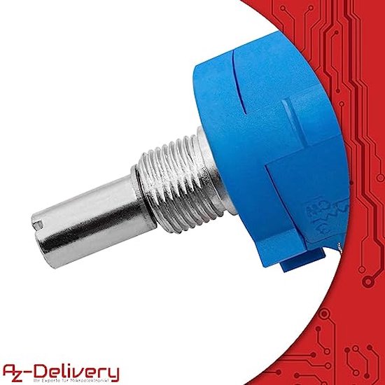 Foto: Azdelivery 5 x meervoudige roterende potentiometer met beschermingsweerstand 3590s 2 103l 3590s 1k 2k 5k 10k 20k 50k 100k ohm met instelbare weerstand voor elektronische projecten