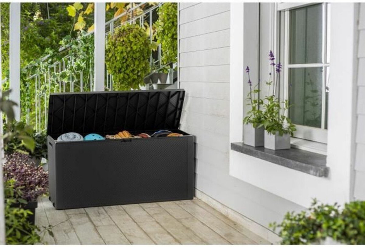 Keter Emily Opbergbox - 118x45x57 cm - 270L - Grafiet