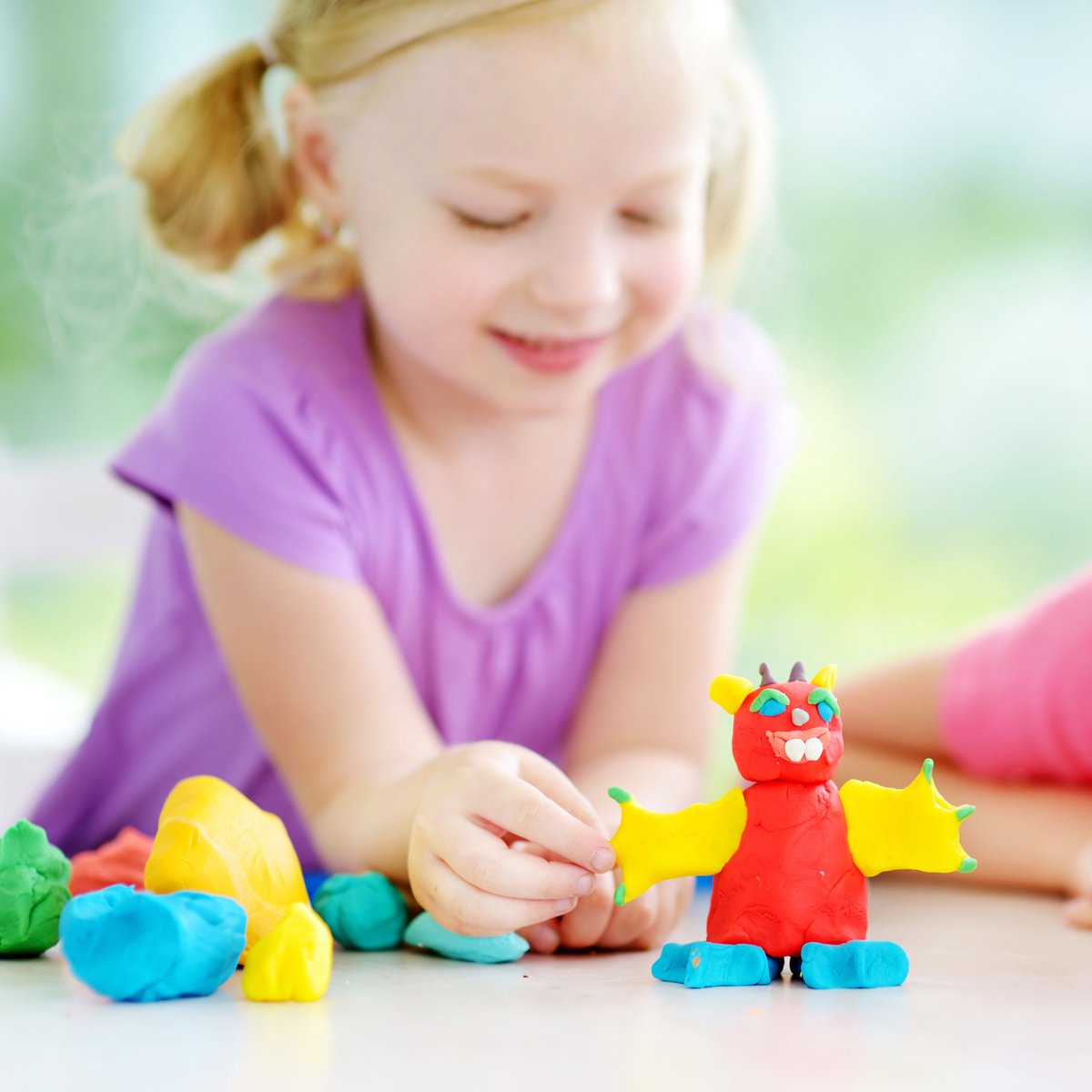 The Twiddlers – Klei Knutselpakket – 40 Kleuren Luchtdrogende Klei + Gereedschap, Opbergdoos & Accessoires – Voor Kinderen — afbeelding 5