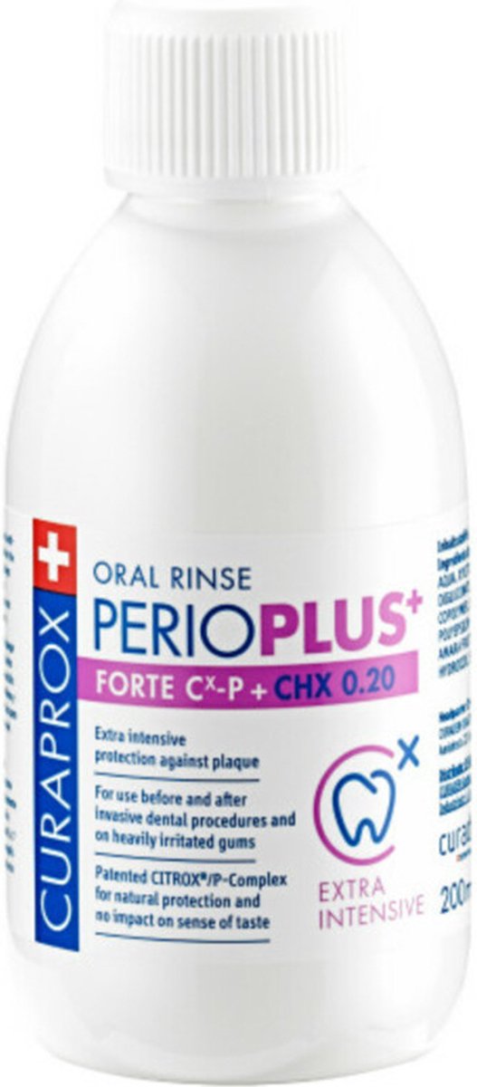 Curaprox Mondspoeling Perio Plus+ Forte CHX 0.20% 200 ml