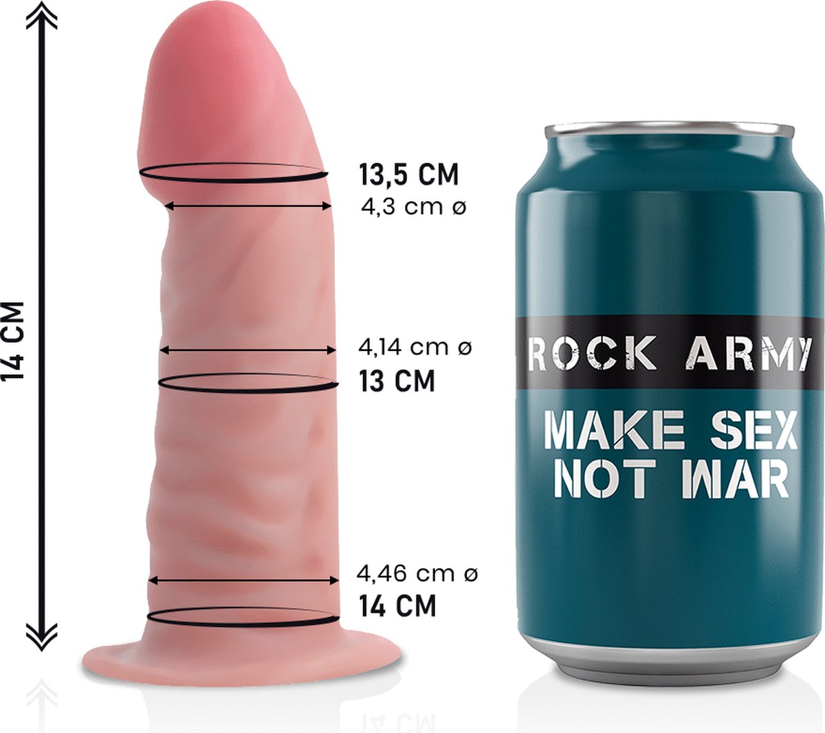 ROCK ARMY | Rockarmy Dual Density Tiger 14cm | Best Dildo | Sex toy