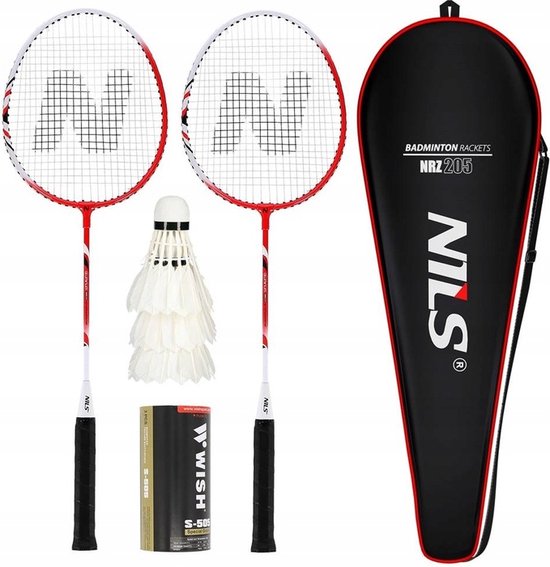 Badmintonset - 2 Rackets - in Hoes - Inclusief Shuttles - Badminton Rackets - Badminton Set - Professioneel - Zwart en Geel