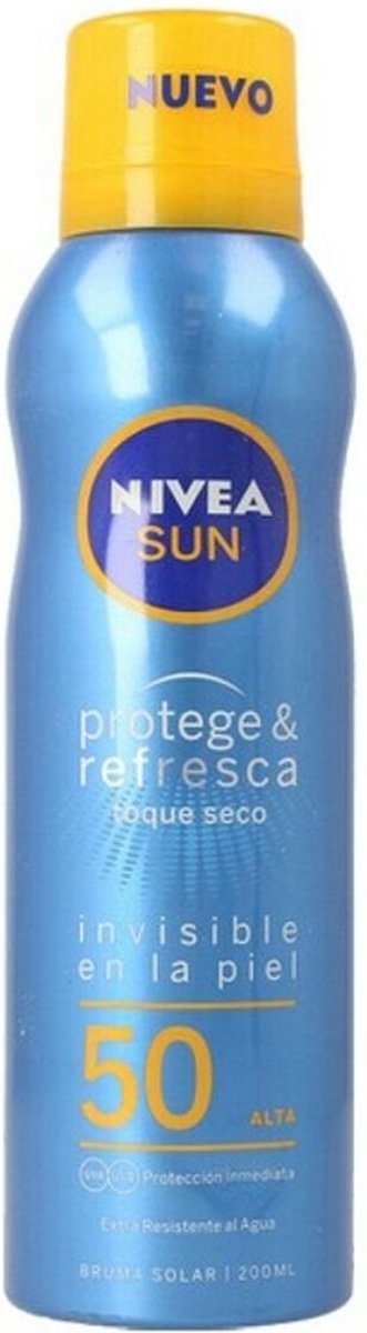 Goedkoopste Zon Protector Spray Sun Protege & Refresca Nivea 50 (200 ml