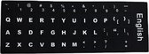 Qwerty Toetsenbord Sticker - Zwart
