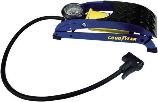 Foto: Goodyear voetpomp 7 bar analoge manometer 1 cilinder