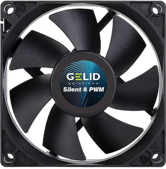 Gelid Solutions Silent 8 - Ventilatorhuis PWM - 80 mm - zwart