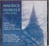 Maurice Duruflé (1902-1986). Requiem - Suite pour Orgue - Veni Creator