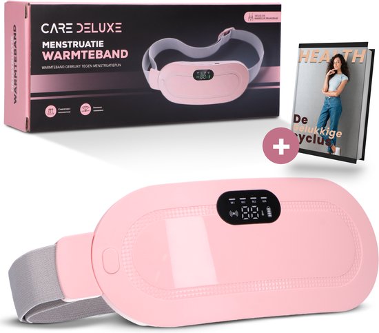 Care Deluxe Menstruatie Warmteband Roze met Trilfunctie - Care - €29,95