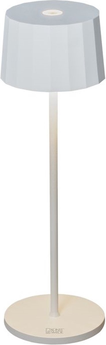 Positano tafellamp | 1 lichts | wit | aluminium | 35 cm | accu / batterij | USB