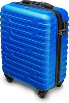 Cabine Bagage Handbagage Instapkoffer Hard Shell ABS Hoge Kwaliteit en Stabiel Maat S Blauw