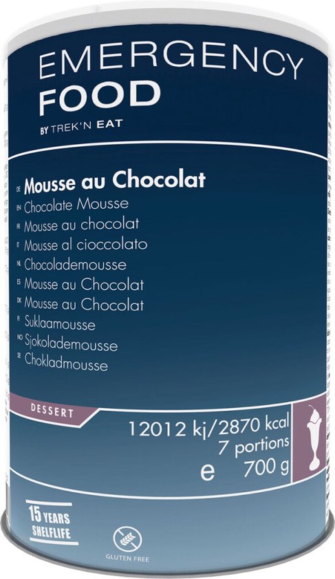 Nourriture d'urgence Trek'n Eat - Mousse au chocolat en conserve