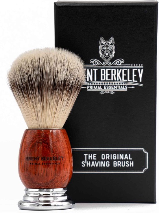 Brent Berkeley® Safety Razor Scheerset - Professioneel Veiligheidsscheermes / Krabbertje met Scheerkom, Scheerkwast & Double Edge Blades