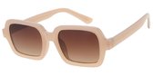 Zonnebril modeljaar 2023 | Damesbril | Montuur melk roze - Lens bruin