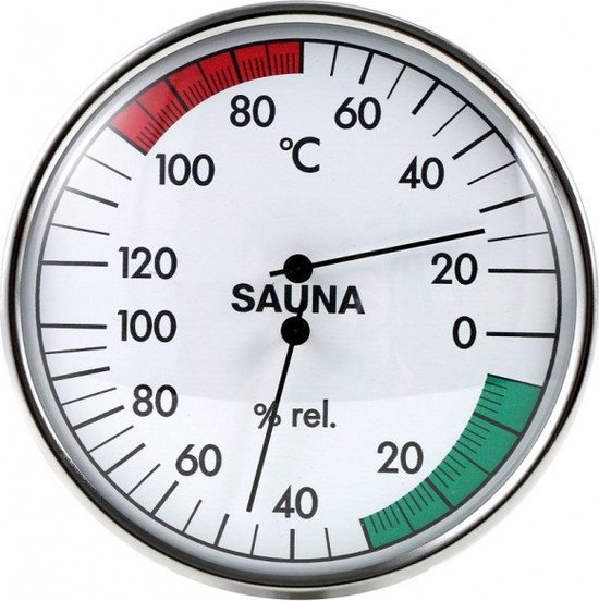 Thermomètre Hygromètre rond pour Sauna