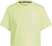 adidas Sportswear Scribble Embroidery Crop T-shirt - Dames - Groen- L