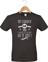 Het duurde 40 jaar - unisex - T-shirt - 100% katoen - BBQ - barbecue - verjaardag en feest - cadeau - kado - unisex - zwart - maat L