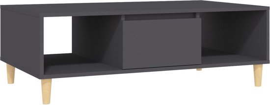 Table basse 103,5x60x35 cm aggloméré gris