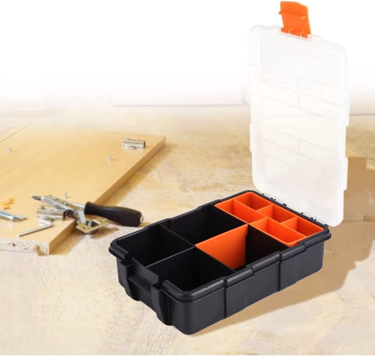 Boîtes de tri Boîte de rangement d'outils en plastique réglable  Organisateur d'outils