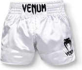 Venum - Muay Thai Kickboksbroek - short - Classic - Wit/zwart - XXL