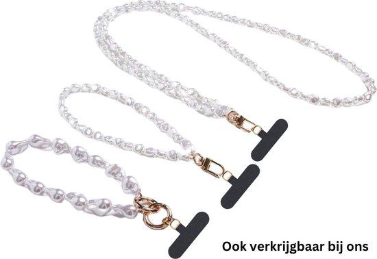 Mobiele telefoonkoord met parels, telefoon-bedel, telefoonketting strap, ketting hanger voor mobiele telefoon, anti-verlies voor mobiele telefoon met parels, telefoon bedeltje telefoon