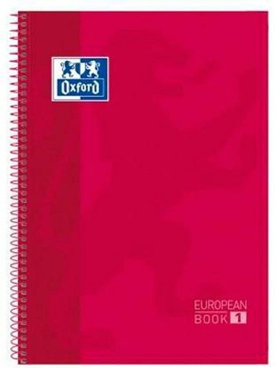 Schrift Oxford European Book Rood A4 5 Stuks