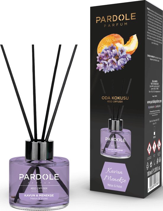 Pardole Melon&Violet Bâtons parfumés - Parfum d'Ambiance - Parfum d'Ambiance 100ML