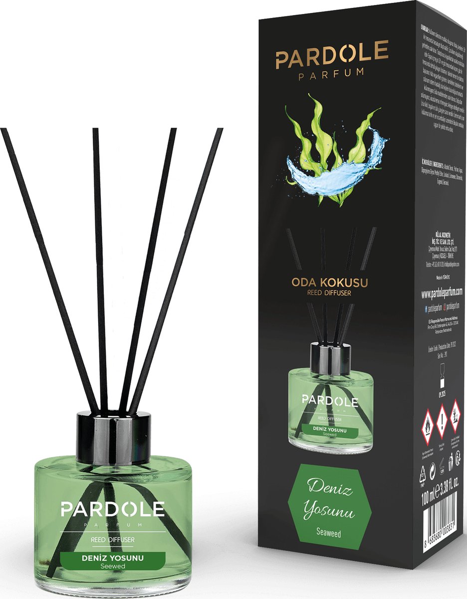 Pardole Seaweed Geurstokjes - Huisparfum - Huisgeur 100ML