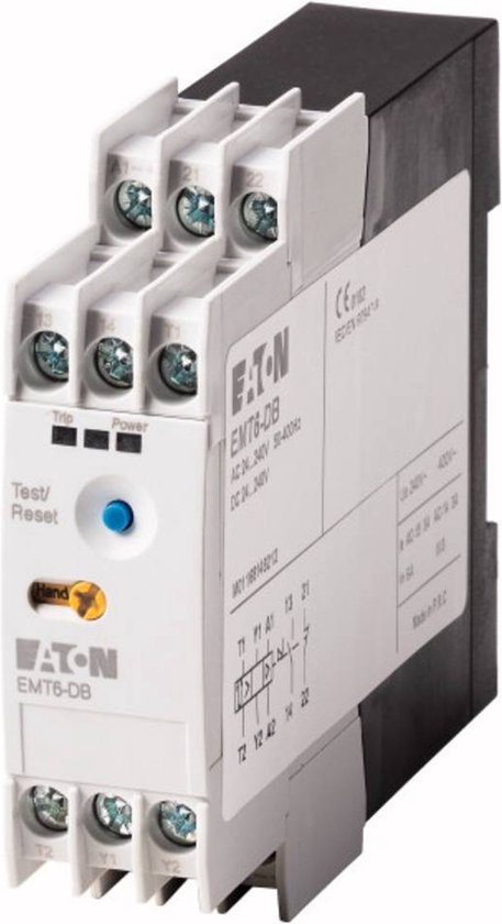 Eaton 066401 EMT6-DB(230V) Relais de protection moteur par thermistances 1 pc(s) 1 NF (R), 1 NO (T)