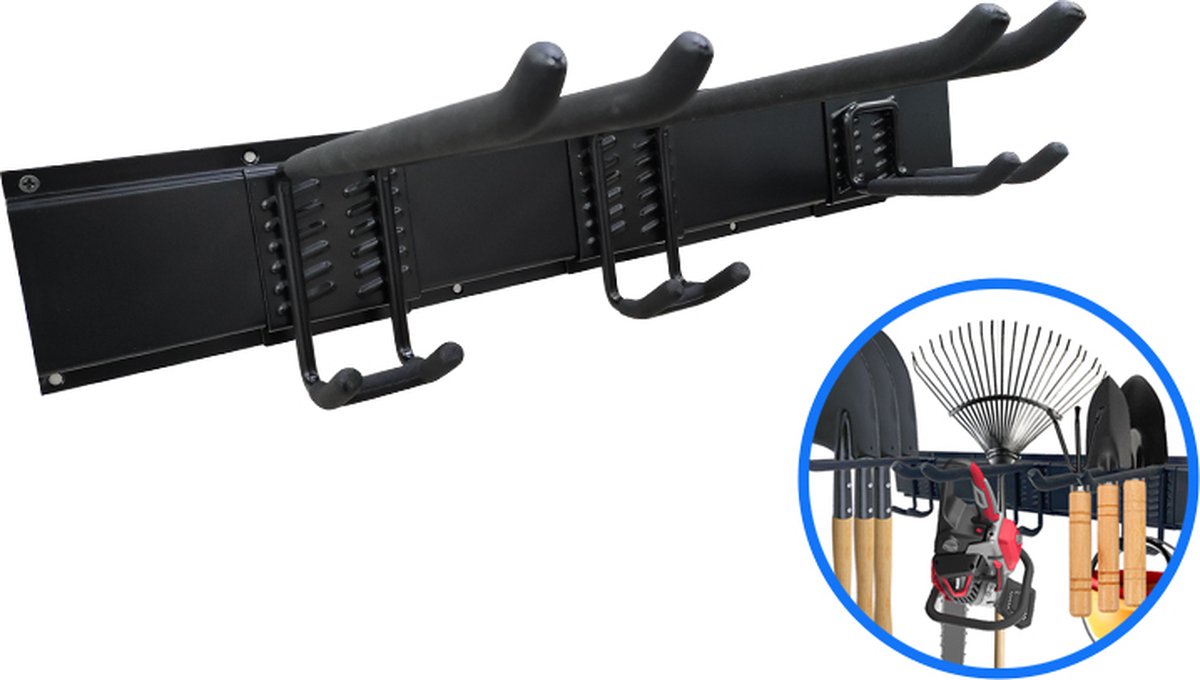 Goedkoopste Bezemhouder - Luxe Bezem Ophangsysteem - Multifunctioneel Opbergrek - Tuingereedschapshouder