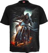 Spiral - Night Rider Heren T-shirt - S - Zwart