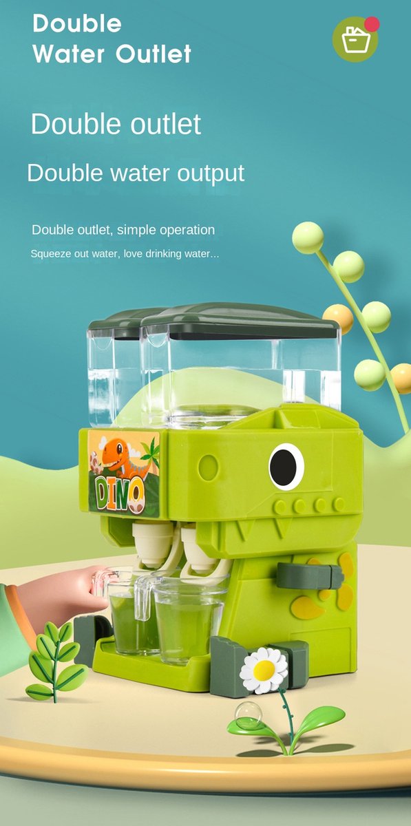 Waterdispenser voor extra grote flessen INNOVAGOODS Polypropyleen