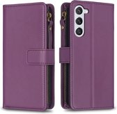 9 Pas - Étui portefeuille BookCover pour Samsung Galaxy S23 Violet