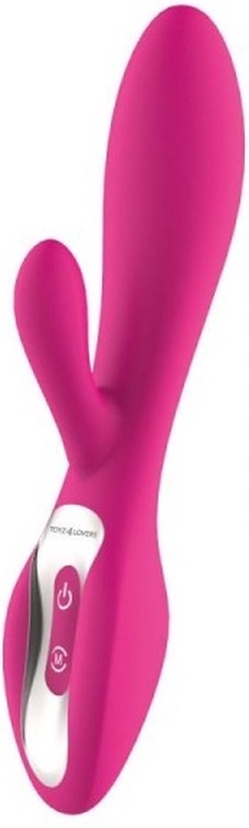 Toyz4lovers Pink Elys Concave - Vibrator - Tarzan/rabbit - Oplaadbaar - Roze