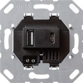 Gira USB-voeding met 2 poorten Type A/C Basisstation Zwart - 236900 - E3JYA