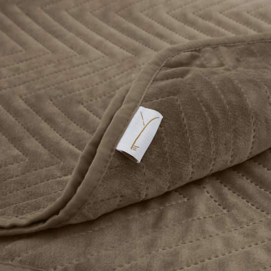 Yellow Taupe Sprei Madeline 270x260 cm, gemaakt van 100% Polyester