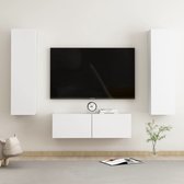 vidaXL-3-delige-Tv-meubelset-spaanplaat-wit