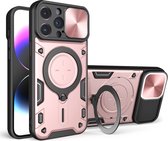 GSMNed – Hardecase iPhone 13 Pro Max – Luxe iPhone hoesje Roze – – Shockproof Roze – Iphone 13 Pro Max