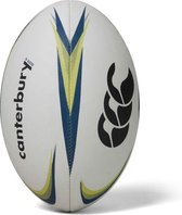 Canterbury Mentre Rugby Ball Wit / Lime / Blauw 5