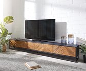 Tv-meubel Famke 240 cm mango teak 4 deuren lowboard