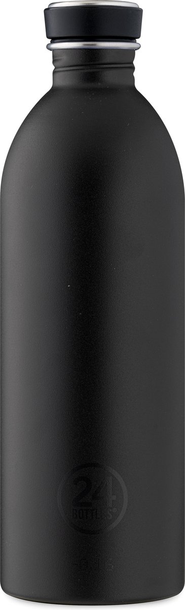 24Bottles Urban drinkfles 1000 ml Capaciteit - stone tuxedo black