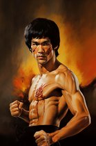 Bruce Lee Poster | Film Poster | Bruce Lee Portret | Woondecoratie | 61x91cm | RTB | Geschikt om in te Lijsten